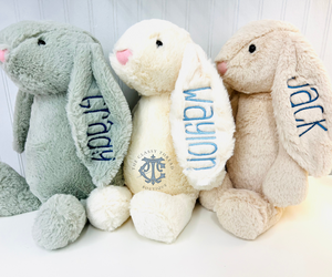 Personalized Baby Gift,Personalized Bunny Rabbit,Personalized Stuffed Animal,Personalized Embroidered Bunny,Monogrammed Bunny Baby Shower